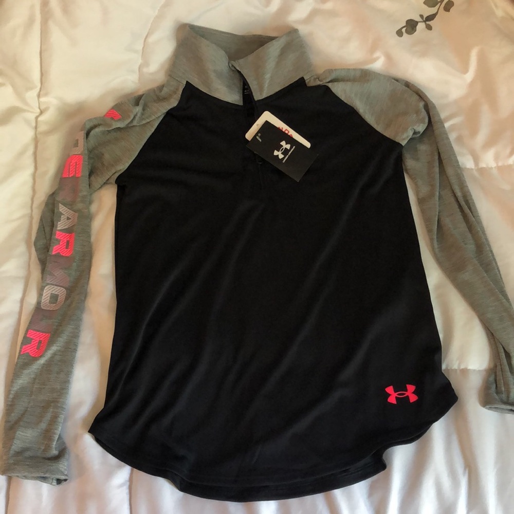 Under Armour black and grey athletic jacket